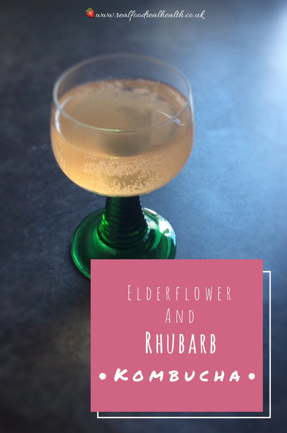 Elderflower and Rhubarb Kombucha